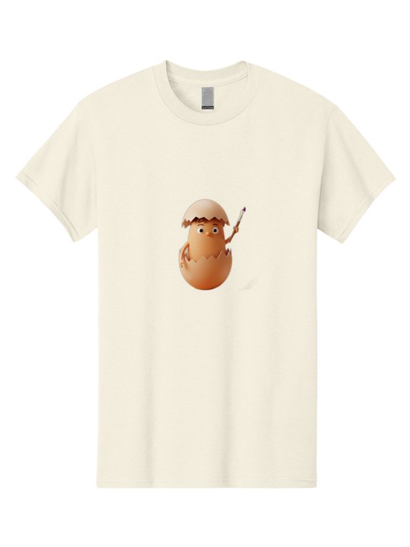 Egg Character Mens Summer T-Shirt
