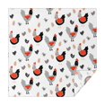 thumbnail image 1 of Egg Chicken Pattern Square Tablecloth,Waterproof Square Table Cover,Wipeable Spillproof Washable Table Cover for Home Kitchen Party Decor 60"x60"(152x152cm), 1 of 6