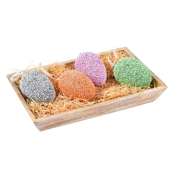 Egg-Cited in Multi, Set of 4