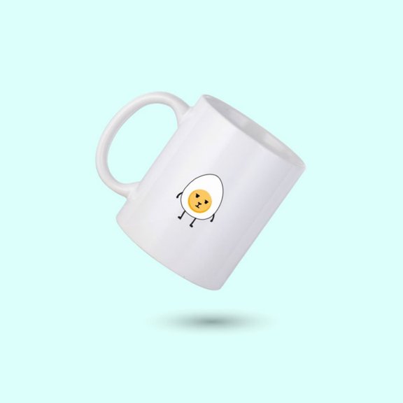 Egg Coffee Mug, Egg Pernalized Mug, Fun Cute Egg Coffee Cup, Eggs Lover Mug, Gift Him, Gift Her, Co-worker Gift.