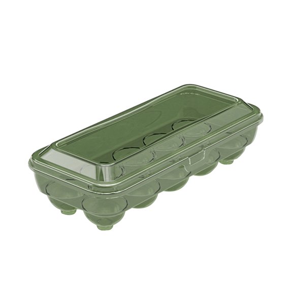 Egg Container For Refrigerator, 10 15 Grids Stackable Egg Storage Holder With Lid, Large Capacity Organizer For Fridge, Chicken Egg Storage Container, Egg Dispenser For Kitchen Storage