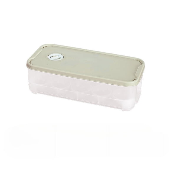 Egg Container With Lid, Egg Holder for Fridge Clear Eggs Trays Stackable Egg Storage Container Plastic Organizer Bins for 10 Eggs