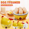 thumbnail image 1 of Egg Cooker under $5! Xqxayjr Mini Egg Cooker Steamer, Multi-function Food Steamer for Kitchen, 7 Egg Capacity, Automatic Shut Off, Easy to Clean, Compact Design, 1 of 9