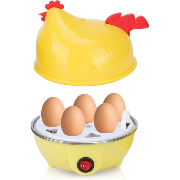 Egg Cooker, Egg Cooker For Hard Boiled Eggs, Electric Egg Cooker, 7 Egg Capacity, Multifunction Rapid Egg Boiler With Automatic Shut Off, for Eggs, Steamed Vegetables, Dumplings