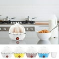 thumbnail image 1 of Egg Cooker Steamer for 7 Eggs with Multi-Use Steaming Basket – Perfect for Baby Food, Rice, Corn, and Milk Warming, 1 of 7