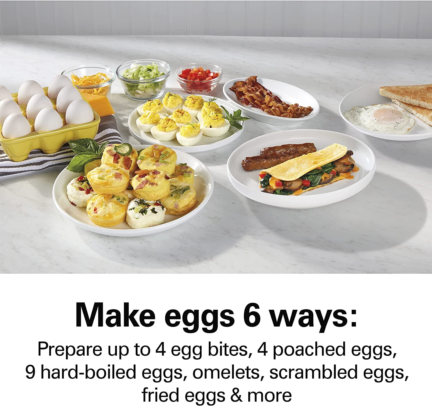 Egg Cookers Bundle - Egg Bite Maker, Hard Boiler & Poacher (25510 + 25508)