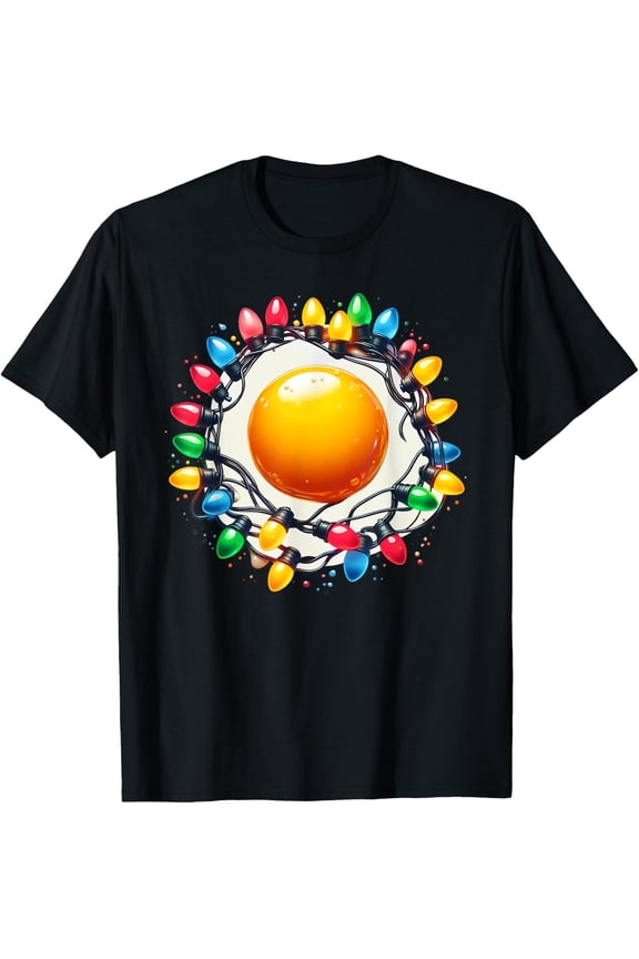 Egg Costume Colorful Lights Graphic T-Shirt