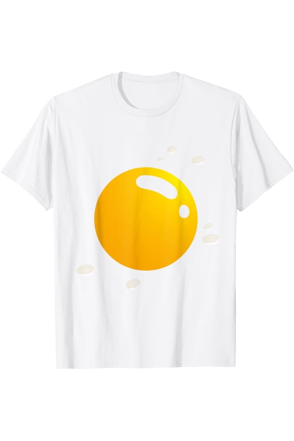 Egg Costume Deviled Egg Yolk and White T-ShirtMen and women, White T-shirt, size: Extra large
