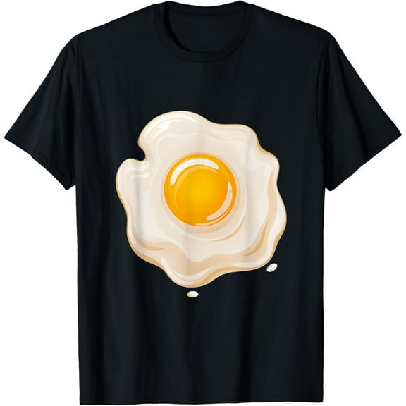 Egg Costume Eggshell Fun Food Holiday Egg T-ShirtMen and women, Black T-shirt, size: Extra large