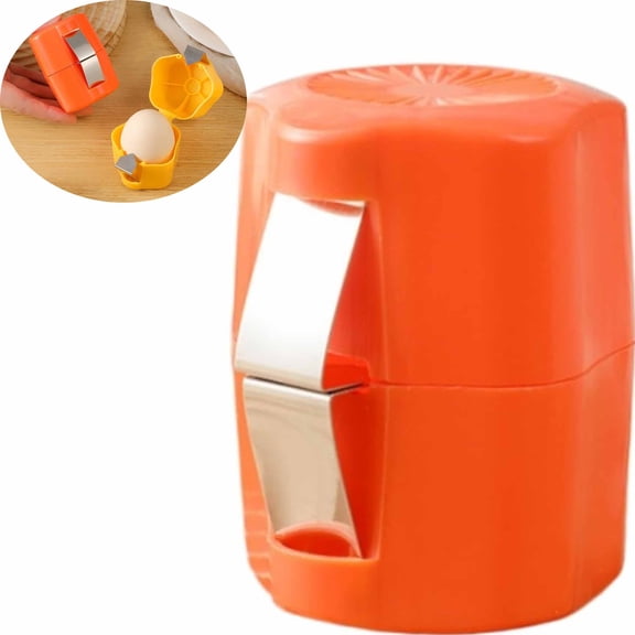Egg Cracker Tool for Hard Boiled Eggs,Egg Shell Opener,Stainless Steel Manual Egg Peeler, Handheld Kitchen Gadget for Easy Shell Removal
