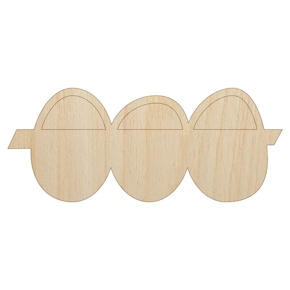 Egg Crate Doodle Wood Shape Unfinished Piece Cutout Craft DIY Projects - 4.70 Inch Size - 1/4 Inch Thick