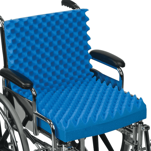 Egg Crate Foam Chair Cushion, 32x18x3", Relieves Back and Tailbone Pain
