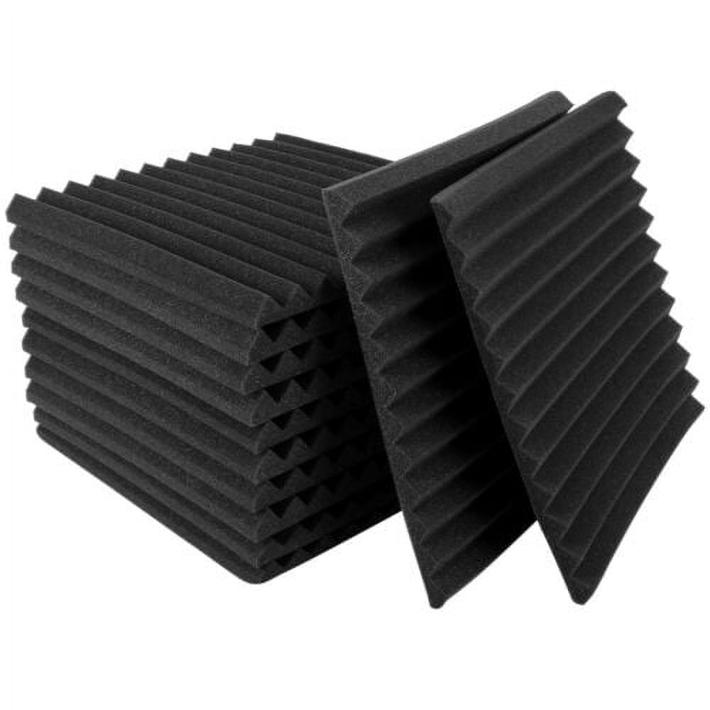 WVOVW 12 Pack Sound Proofing Egg Crate Foam Pad Self-Adhesive 1.5