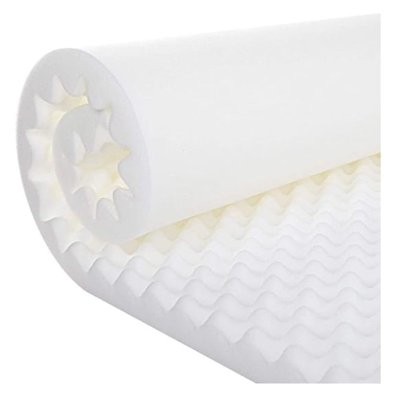 Egg Crate Foam Mattress Topper Cot Size Convoluted Pad for Bed Pressure Relief Sleep Comfort Support Sleepwear Accessory