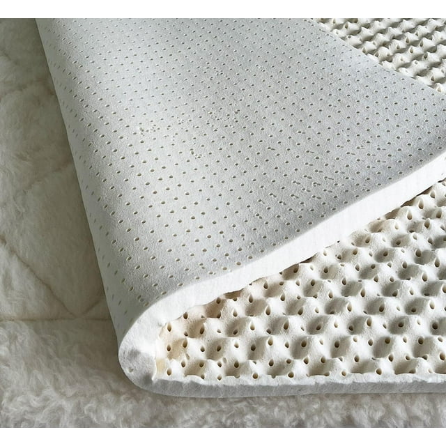 Egg Crate Latex Mattress Topper (California King Size) GOLS Certified Organic Convoluted Foam