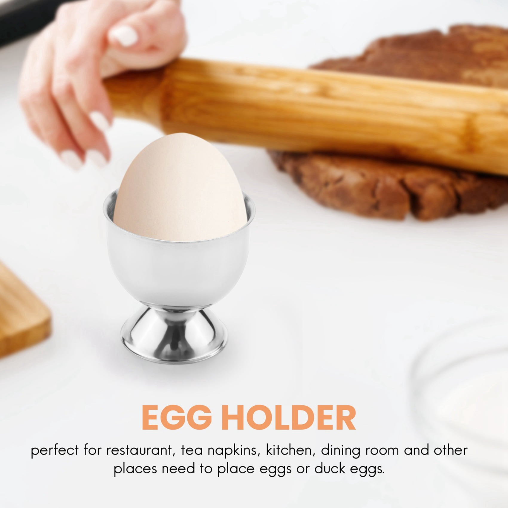 Egg Cup Rack Egg Cup,Egg Tray Stainless Steel Soft Boiled Egg Cups Holder Stand ...
