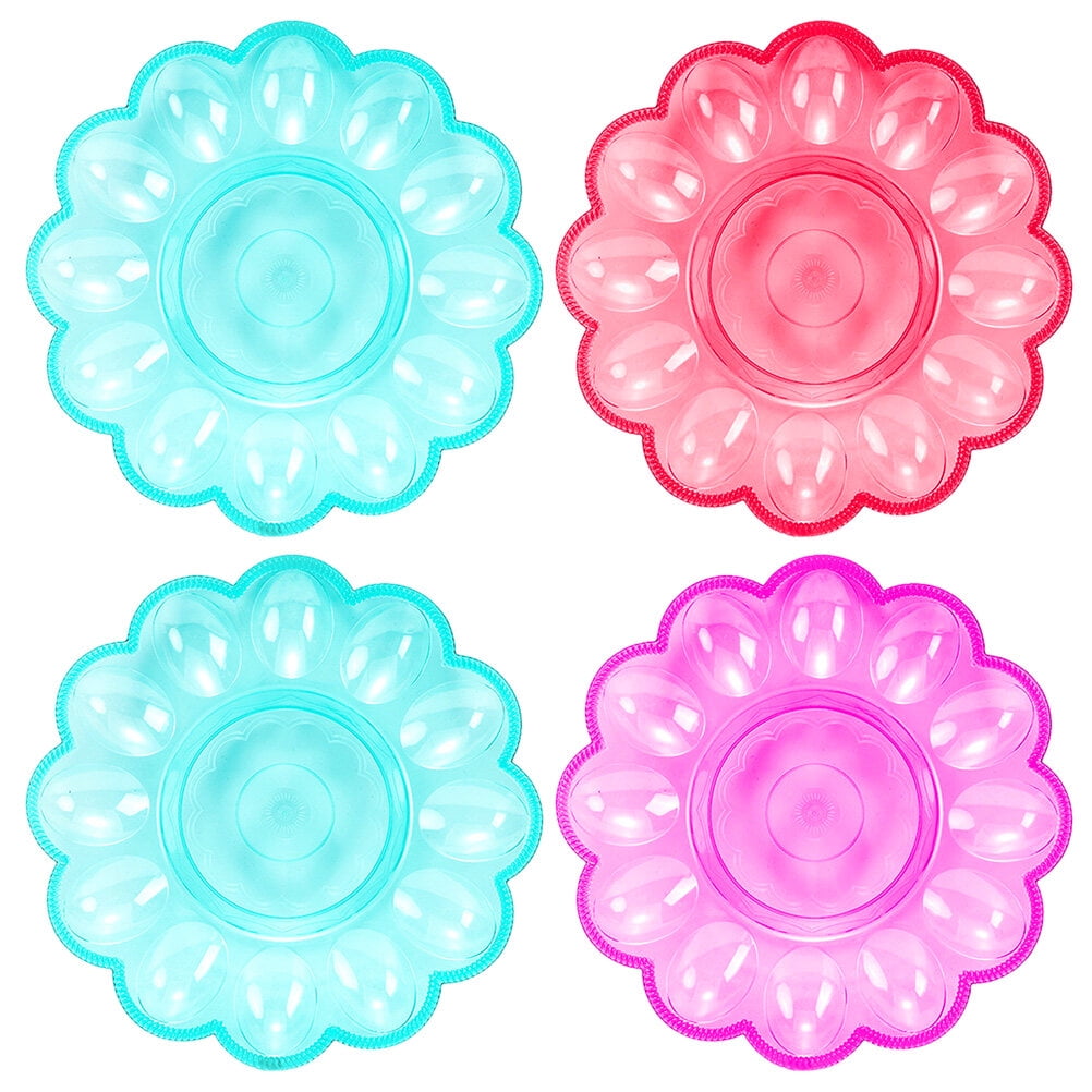 Egg Deviled Tray Holder Storage Platebox Serving Refrigerator Case Dish