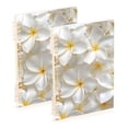 thumbnail image 1 of Egg Flowers Ring Binder Notebook Journey Note Diary College Ruled Spiral Notebook Study Loose Leaf Paper A5 60 Pages, 1 of 8
