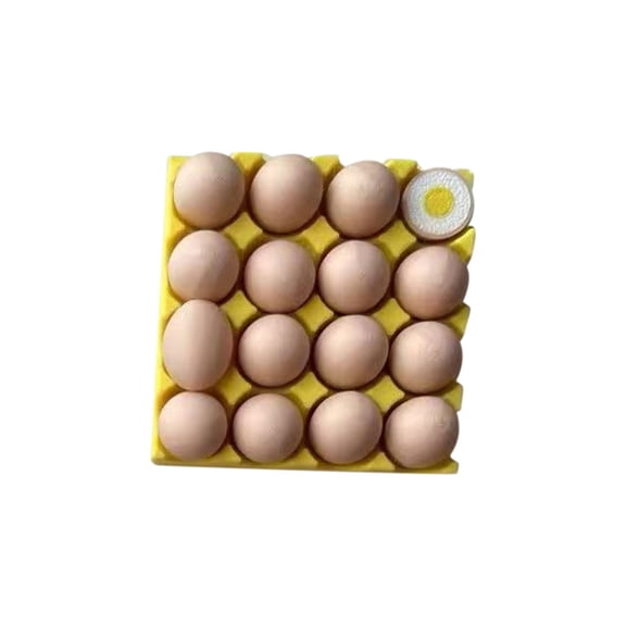 Egg Fridge Magnets Set Carton Style Realistic Kitchen Decor For Refrigerator Easter Funny Shaped Magnet