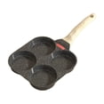 Egg Frying Pan 4 Cup Nonstick Aluminum Pancakes Hamburger Sandwiches ...
