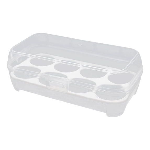 Egg Holder Camping Carrier Portable Egg Storage Box with Secure Lock, Shockproof Refrigerator Egg Container for Picnic Travel Kitchen Outdoor Use