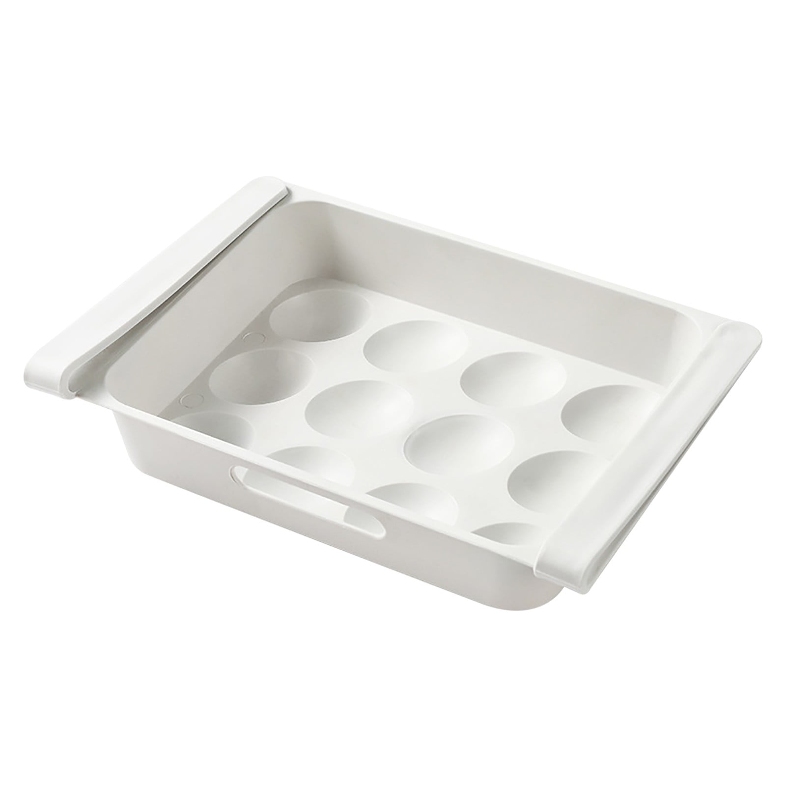 Egg Holder for Refrigerator with Handle, Automatic Rolling Egg Storage