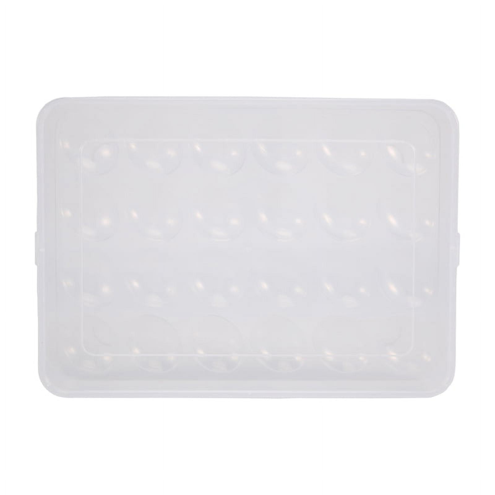 Egg Holder for Refrigerator, Deviled Egg Tray Carrier with Lid Fridge