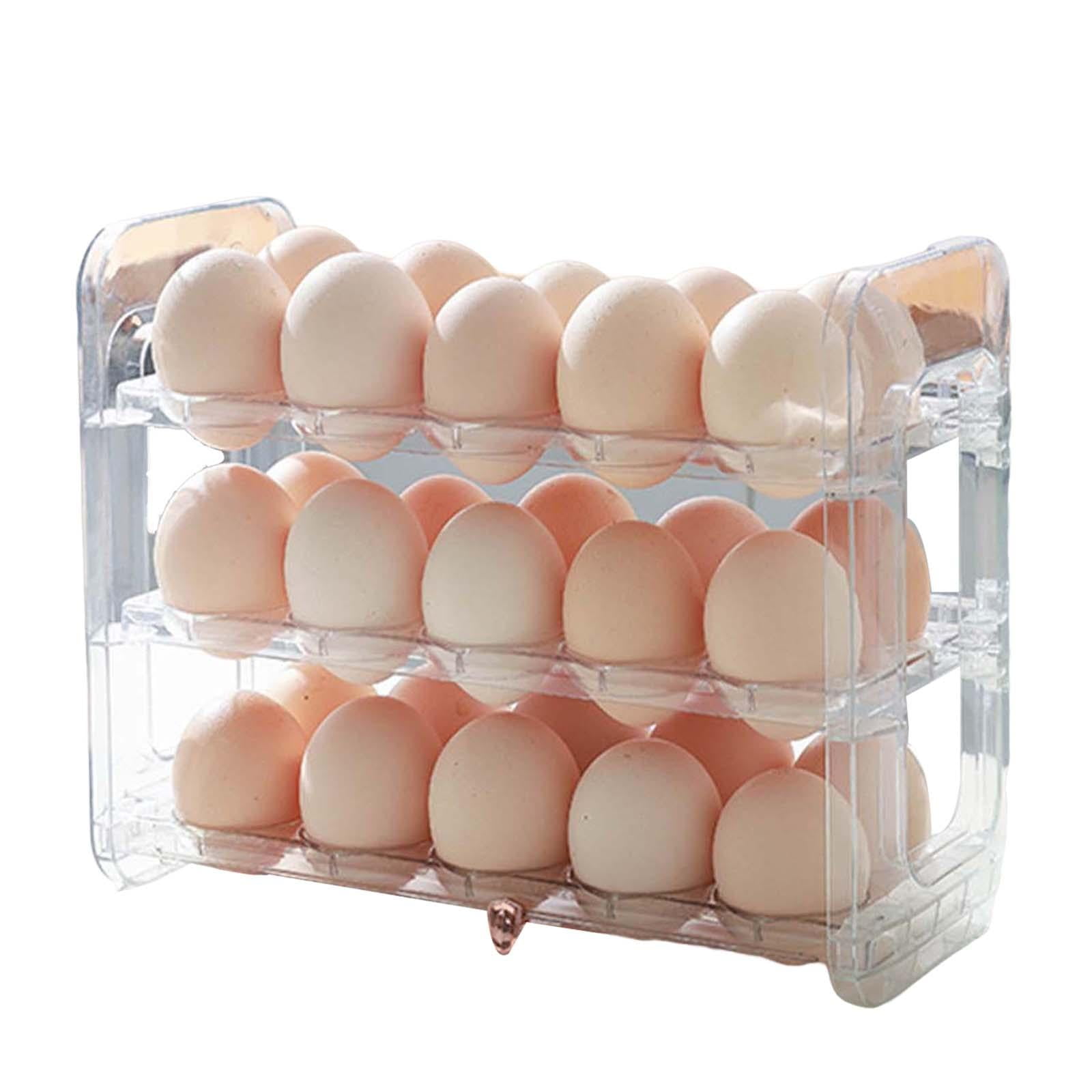 Egg Holder for Refrigerator Side Door Egg Tray for Drawer Pantry