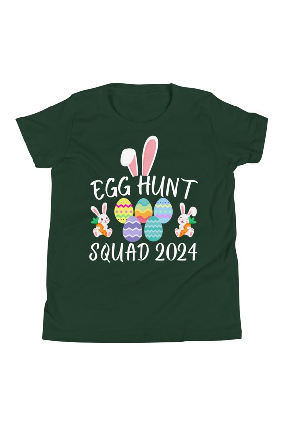 Egg Hunt Squad 2024 Shirt, Unisex, Easter Youth Shirt, Funny Easter Day 2024 Shirt, Egg Hunt, Easter Eggs Hunter Shirt (Forest, L)