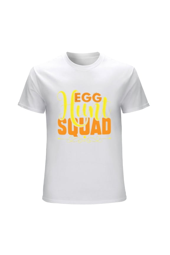 Egg Hunt Squad Men's Fun Easter Graphic T-Shirt Gift Tee