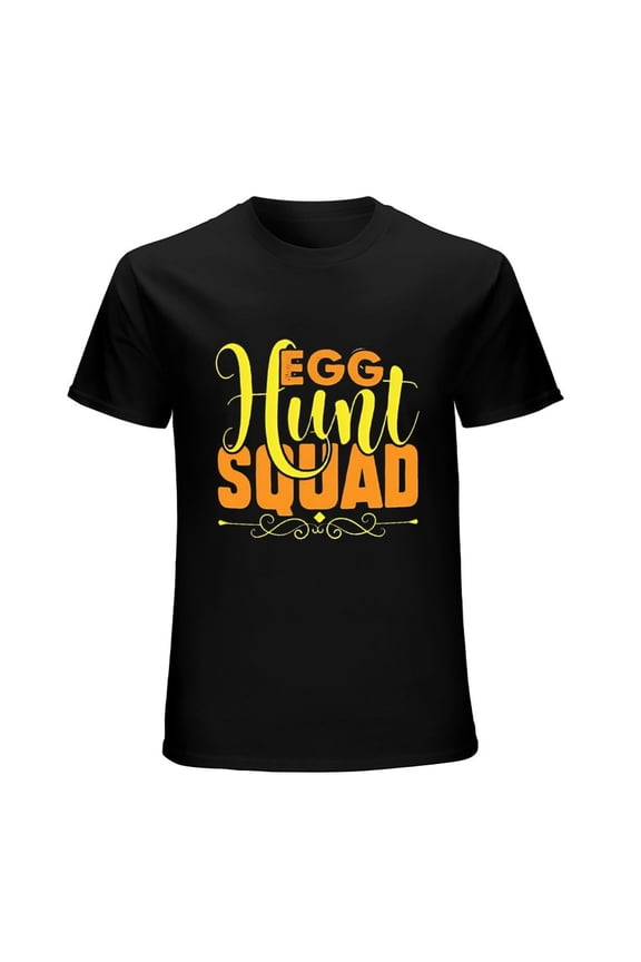 Egg Hunt Squad Men's Fun Easter Graphic T-Shirt Gift Tee