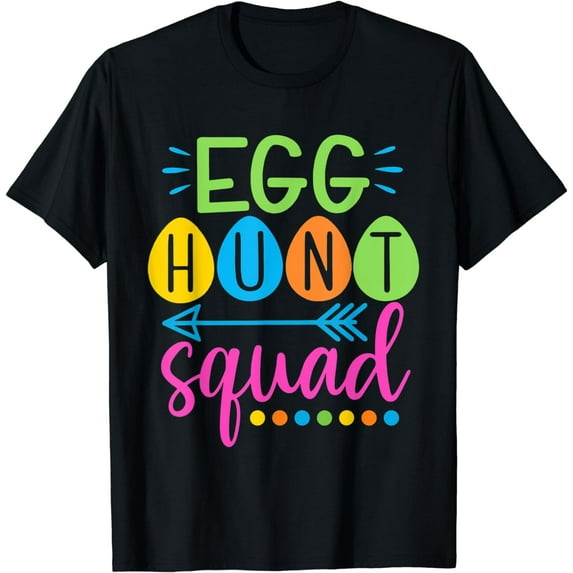 Egg Hunt Squad Shirt Cute Bunny Eggs Easter For Boys Kids T-Shirt