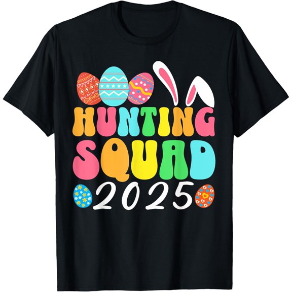 Egg Hunting Squad 2025 Easter Egg Hunt Family Matching Group T-Shirt100% cotton