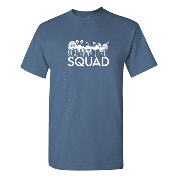 Egg Hunting Squad Sarcastic Humor Graphic Novelty Funny T Shirt