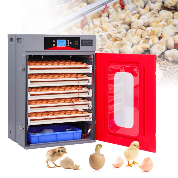 Egg Incubator, 400 Egg Incubator, Poultry Hatcher Machine with Automatic Egg Turning, Temperature & Humidity Control and LED Screen, General Purpose Incubator for Chickens Ducks Birds