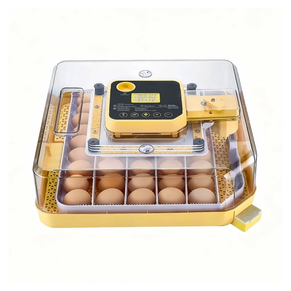 Egg Incubator Automatic, 360 View LED Candler, Temperature & Humidity Control, Hatching Machine for Chicken, Goose, Quail Eggs