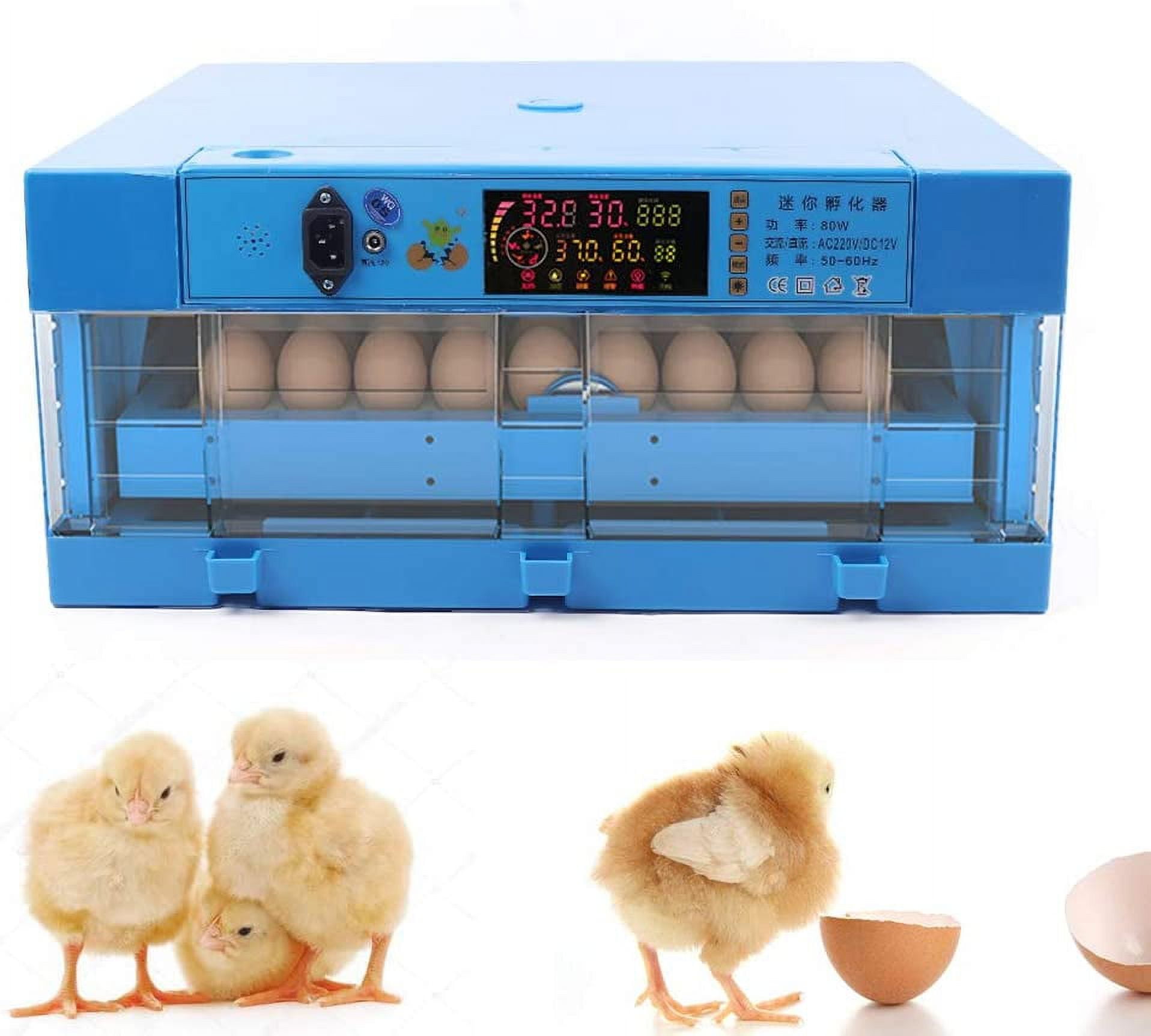 Egg Incubator with Automatic Egg Turner, Digital Smart Mini Chicken Egg