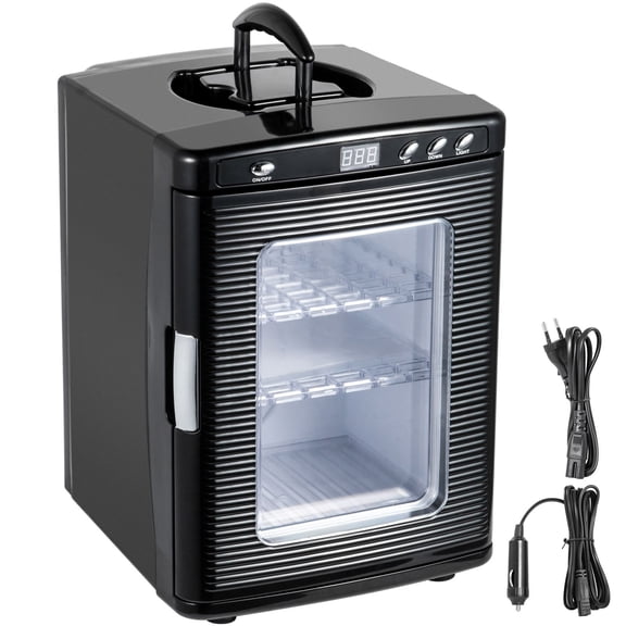 25L Reptile Egg Incubator and Hatcher, 5-42°C Digital Temperature Control Scientific Hatcher with LED Display, PVC Viewing Door, 2 Shelves, Water Tray and AC/DC Cords for Reptiles and Poultry