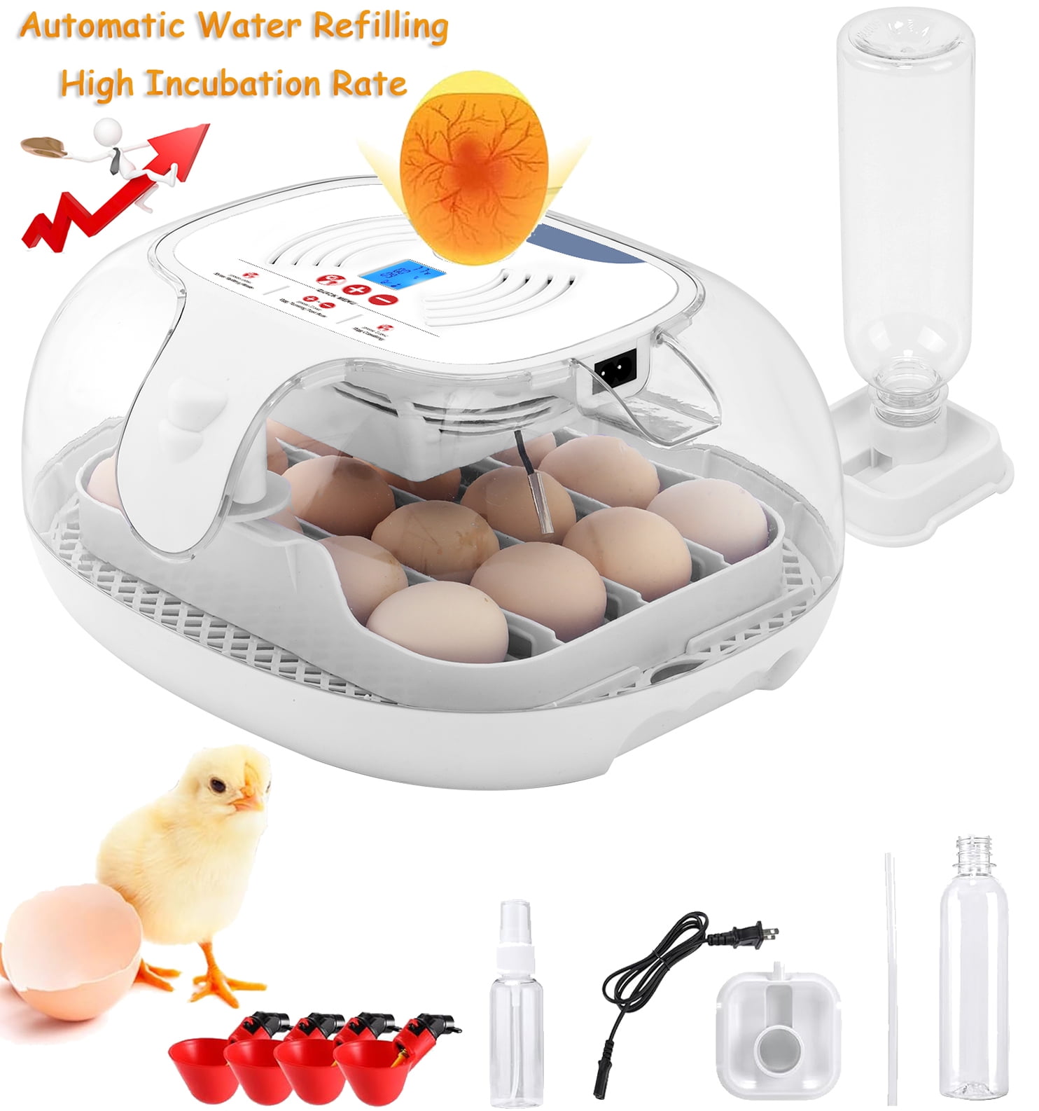Egg Incubator, Incubating 1635 Eggs, with Automatic Turning, LED