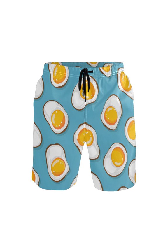 Egg Mens Swim Trunks Quick Dry Board Shorts Breathable Fit Beach Shorts Swimwear