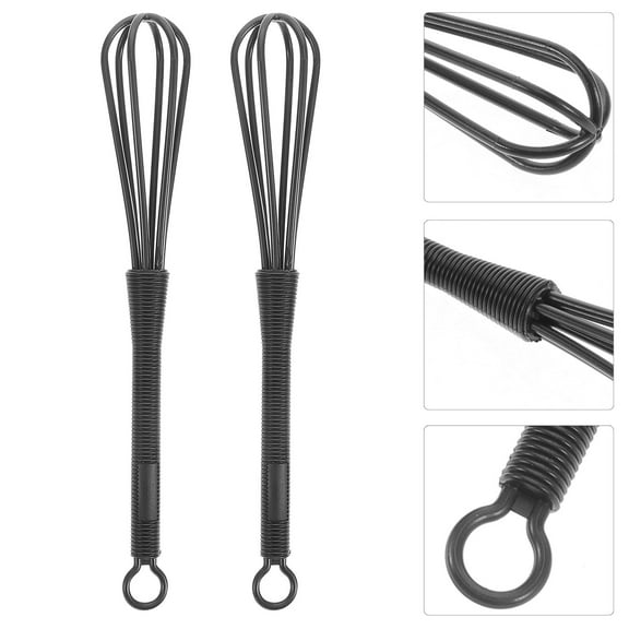 UEETEK Small Plastic Whisks Egg Mixing Manual Design Experienced Users 5pcs