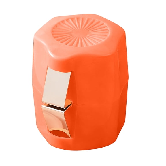 Egg Opener Tool Compact Egg Cracker with Stainless Steel Clamp Manual Egg Separator for Hard Boiled Eggs Dishwasher Safe Orange