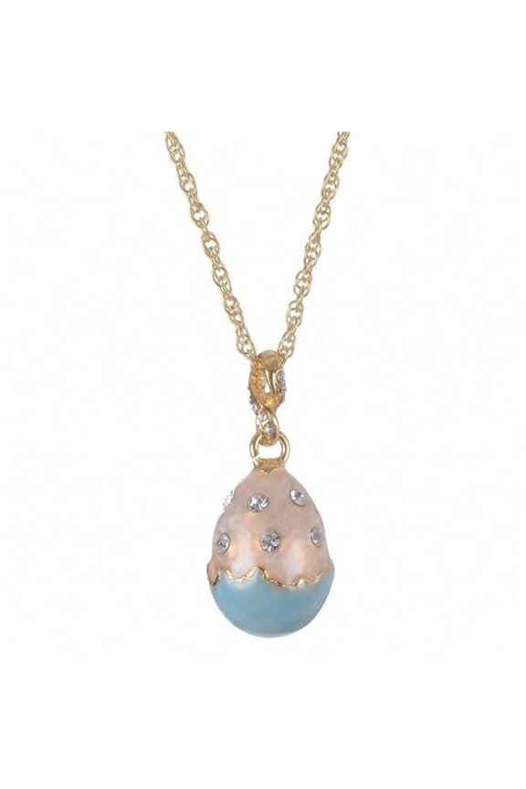 Egg Pendant Necklace, Turquoise