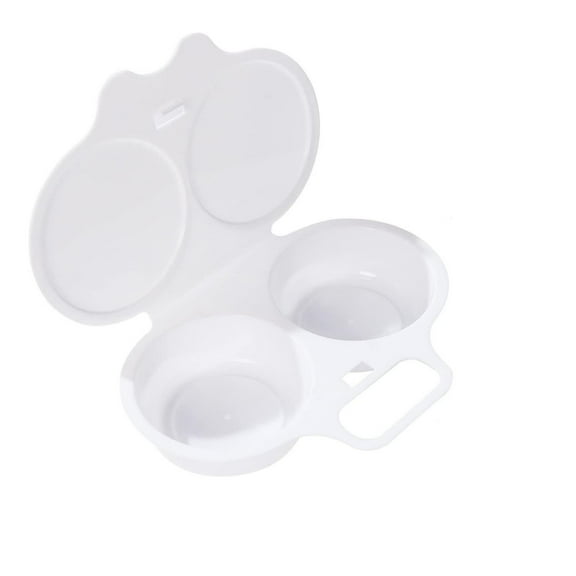 Egg Poacher Microwave Egg Boiler Poacher Microwave Egg Poacher 2 Cavity Nonstick Poached Egg Maker With Lid Egg Poacher Microwave Egg Cooker Double Drain Poached Egg Cups 5*1