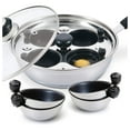 Egg Poacher Pan Nonstick Poached Egg Maker, Stainless Steel Egg Poaching Pan, Poached Eggs