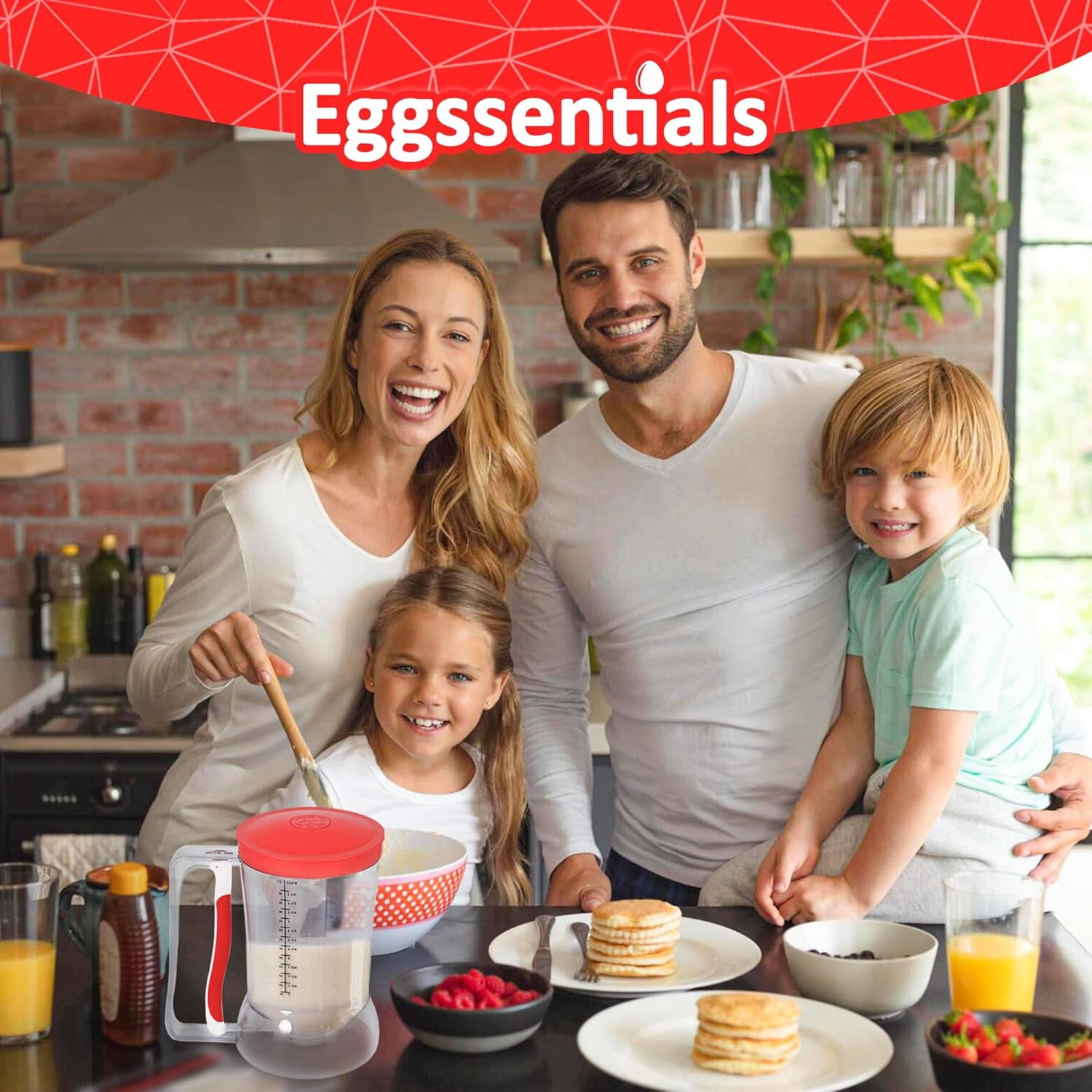Egg Poacher Pan with Batter Dispenser - Nonstick Stainless Steel Cooker for Perfect Poached Eggs and Pancakes
