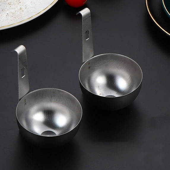 Egg Poacher, Stainless Steel Poached Egg Cooker, Hangable Poached Egg Cups for Easy Cooking, Poached Egg Pan for Making Soft Boiled Eggs, 1 Pcs, 4.13x2.63"