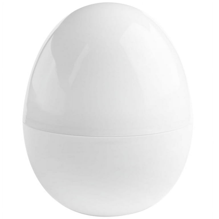 Egg Pod Microwave Egg Boiler Cooker Egg Steamer Perfectly Eggs and Detaches The Shell, White