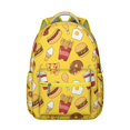 thumbnail image 1 of Egg Print Campus Backpack - Durable Bookbag for Students, Trendy Egg-Themed Design, Lightweight Laptop Bag for School & Work, 1 of 6