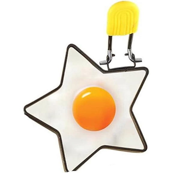 Egg Ring Egg Poachers Egg Rings 3 Inch, Egg Rings for Frying Eggs, Egg Mold for Breakfast Sandwiches Star Round Heart Flower Egg Circle Mold 1 PACK